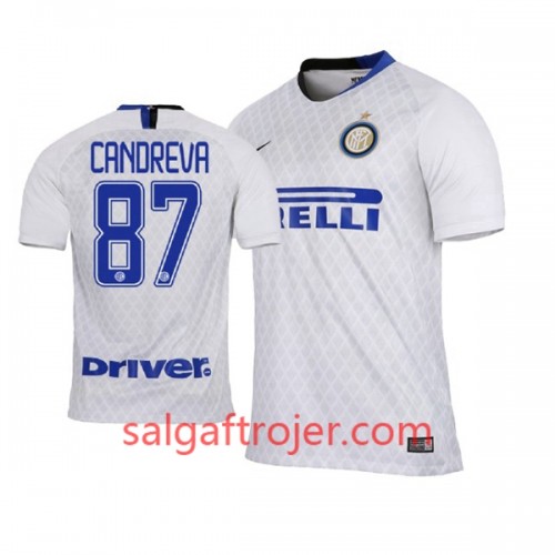 Inter Milan Fodboldtrøjer Antonio Candreva 87 Udebanesæt 2018/19 Kort ærmer Inter Milan Fodboldtrøjer Antonio Candreva 87 Udebanesæt 2018/19 Kort ærmer